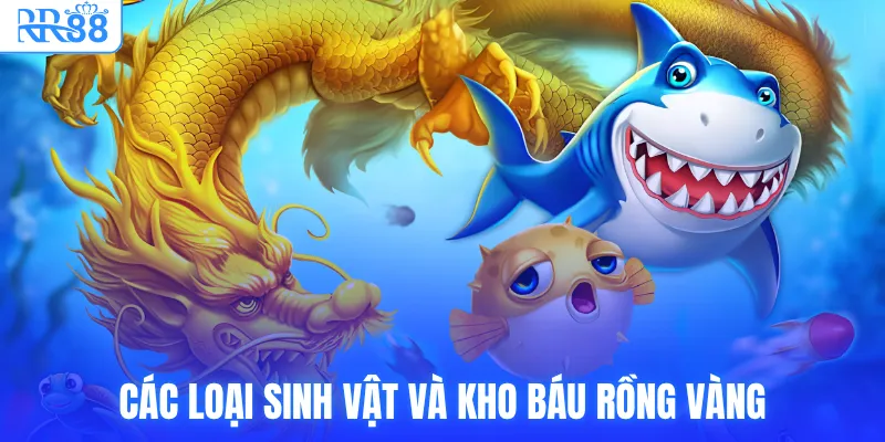 Bắn Cá Rồng Vàng RR88 - Game Săn Boss Đổi Thưởng Tỷ Đồng 2 Các loại sinh vật và kho báu rồng vàngCác loại sinh vật và kho báu rồng vàng